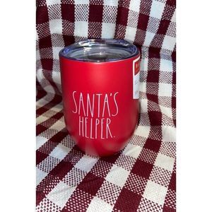 Rae Dunn Santa’s Helper Red Wine Tumbler